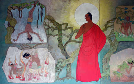 Buddha story muralのeditorial素材