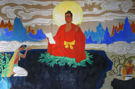 Buddha story muralのeditorial素材