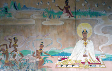 Buddha story muralのeditorial素材