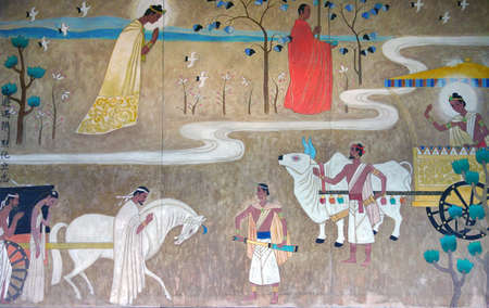 Buddha story muralのeditorial素材
