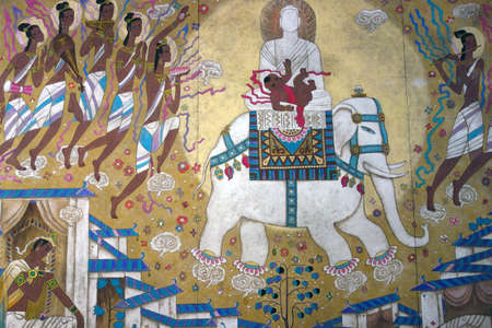 Buddha story muralのeditorial素材