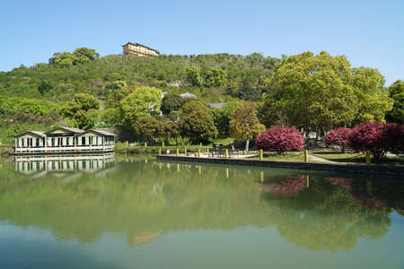 Ningbo Jiangbei Lvyeju Springの写真素材