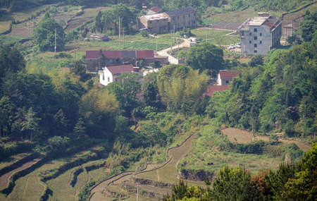 Tiantai mountain sceneryの写真素材