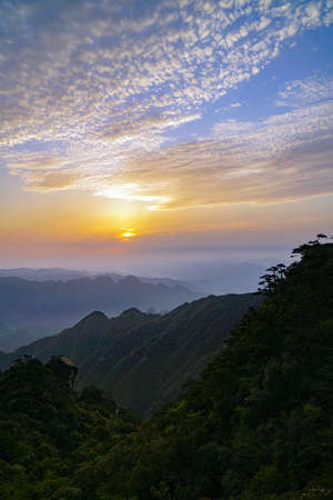 Sanqingshan early morningの写真素材