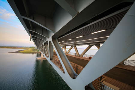 Bridge across the seaの写真素材