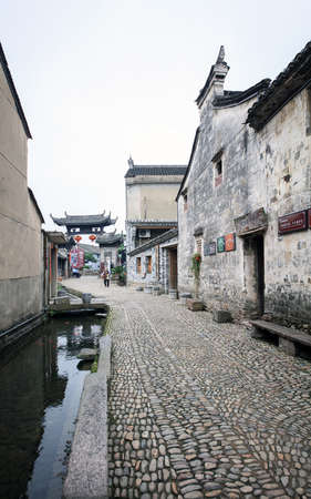Ancient buildings in Tengtou Village, Fenghua, Ningboのeditorial素材