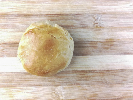 Baked puff pastry with green mung bean paste from Malaysia.