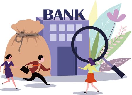 Risk supervision and supervision of bank wealth managementのイラスト素材