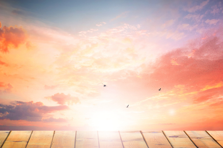 Summer holiday beach concept: Abstract blur sunlight with bright nature and bokeh flare texture background.の写真素材