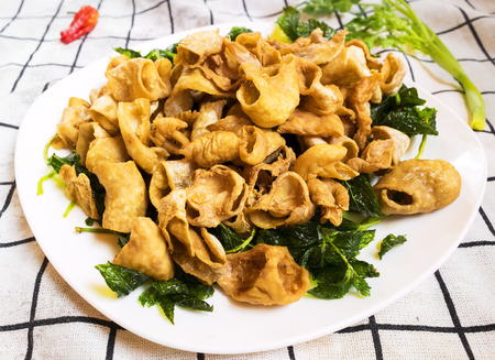 dish in the plateの写真素材