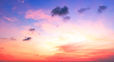 Protecting nature concept :Dramatic sunset and sunrise skyの写真素材