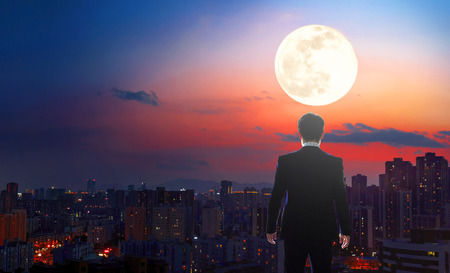 Family Reunion Day Concept: Chinese Traditional Festival Mid-Autumn Festivalの写真素材