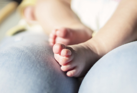 Newborn concept: children are fearfully and wonderfully madeの写真素材