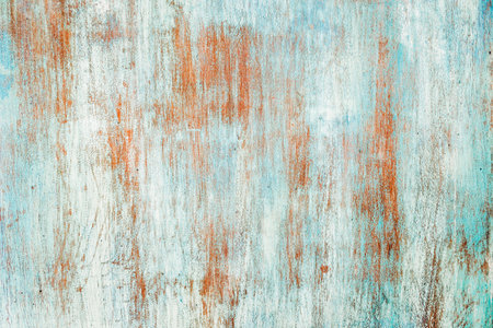 Soft wooden white blue with wood plank texture wall background gives a look old and beautiful through the use of washesの写真素材