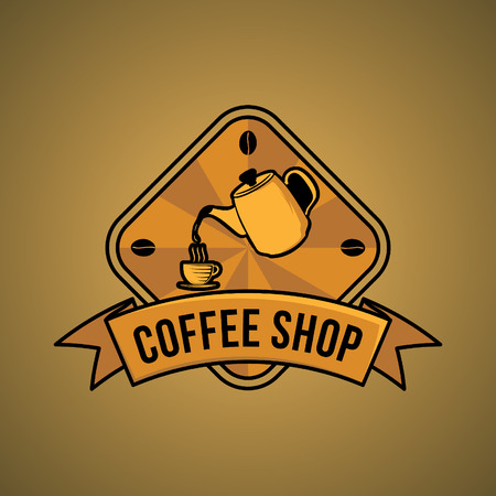 coffee logoのイラスト素材