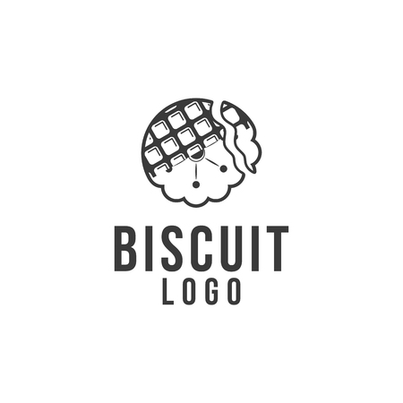 Vintage biscuits logoのイラスト素材