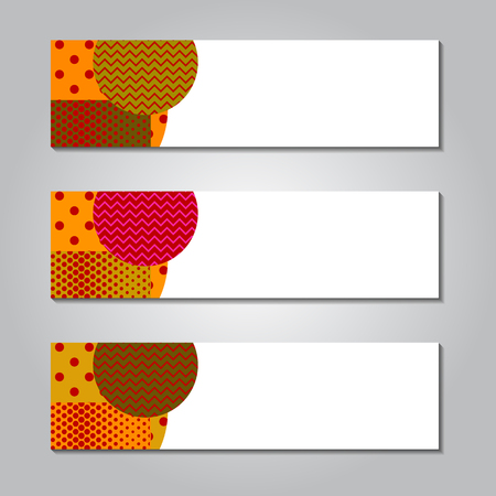 Set web bannerのイラスト素材