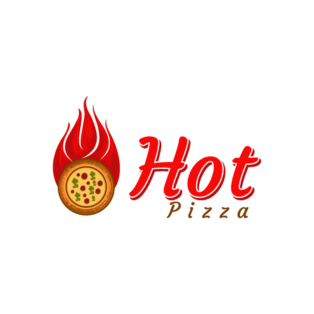 Pizza Logo designsのイラスト素材