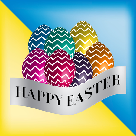Easter background Vector illustrationのイラスト素材