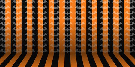 stripe room Halloween Background vector illustration, Bat backgroundのイラスト素材