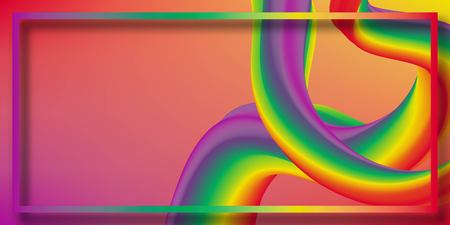 Modern colorful flow poster. Wave Liquid shape. Art design for your design project.のイラスト素材