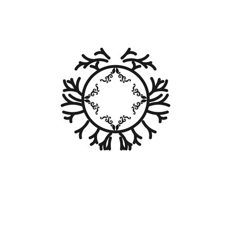 luxury boutique element logo design inspirationのイラスト素材