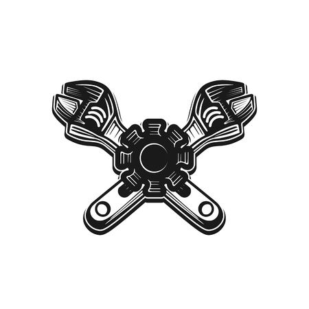 Service repair logo design inspirationのイラスト素材