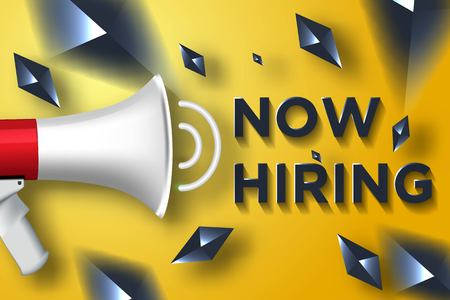 we are hiring vacancy open recruitmentのイラスト素材