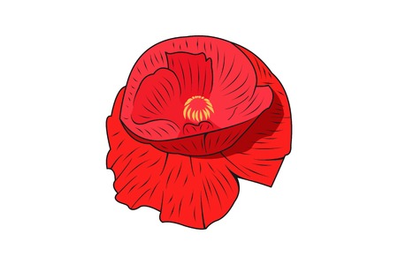 lily flower design inspirationのイラスト素材