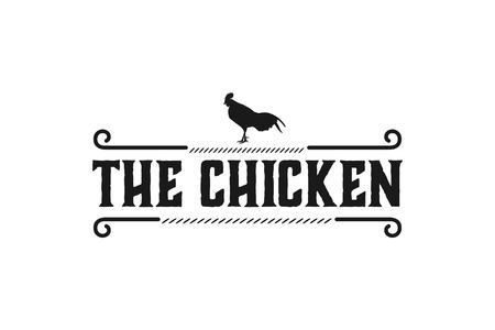 Head chicken rooster logo Designs Inspiration Isolated on White Backgroundのイラスト素材