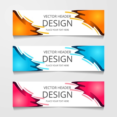 abstract geometric design banner web template. Vector Illustrationのイラスト素材