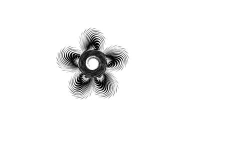 Abstract Flower Logo Designs Inspiration Isolated on White Backgroundのイラスト素材