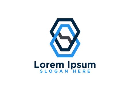 Initial Logo, Letter S, Modern Logo Designs Vector Illustrationのイラスト素材