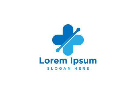 Medical Cross and Health Pharmacy Logo Vector Templateのイラスト素材