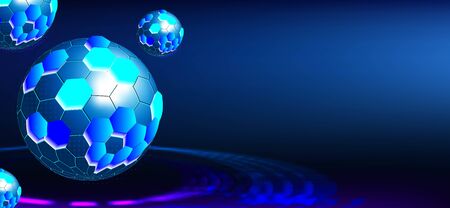 Digital Tech Globe. Ball Round Technology. Vector Illustration