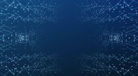 Abstract digital science fiction matrix like background