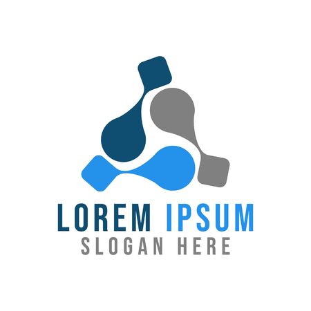 triangle logo Ideas. Inspiration logo design. Template Vector Illustration. Isolated On White Backgroundのイラスト素材