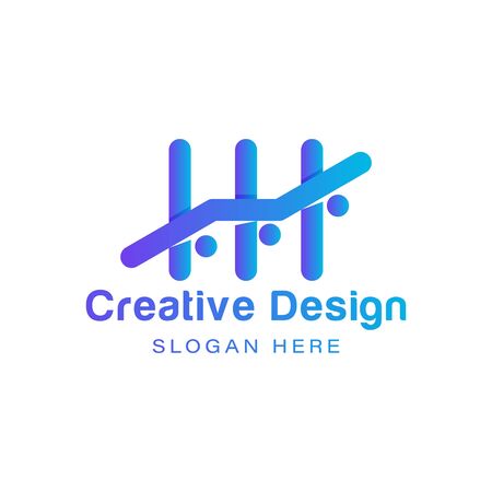 arrow up marketing. chart diagram logo Ideas. Inspiration logo design. Template Vector Illustration. Isolated On White Backgroundのイラスト素材