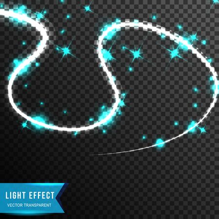 star galaxy effect, from connecting dot and line. light effect. vector illustration, isolated on transparent backgroundのイラスト素材