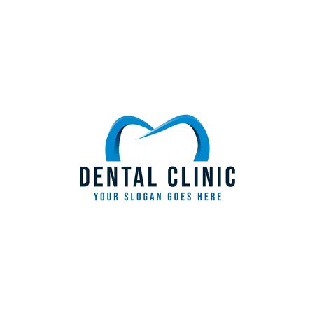 dental care logo Ideas. Inspiration logo design. Template Vector Illustration. Isolated On White Backgroundのイラスト素材