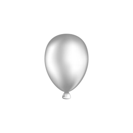 balloon white vector illustration. isolated on white backgroundのイラスト素材