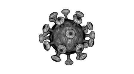 coronavirus disease. Covid-19 Pandemic. China pathogen respiratory influenza covid virus cells. Vector Illustration, Isolated On wite backgroundのイラスト素材