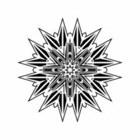 Circular pattern in form of mandala for Henna, Mehndi, tattoo, decoration. Decorative ornament in ethnic oriental style. Coloring book page.のイラスト素材