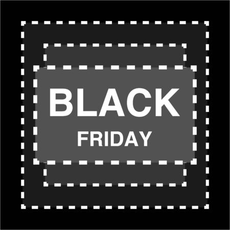 Black Friday sale inscription design template. Black Friday banner. Vector illustrationのイラスト素材