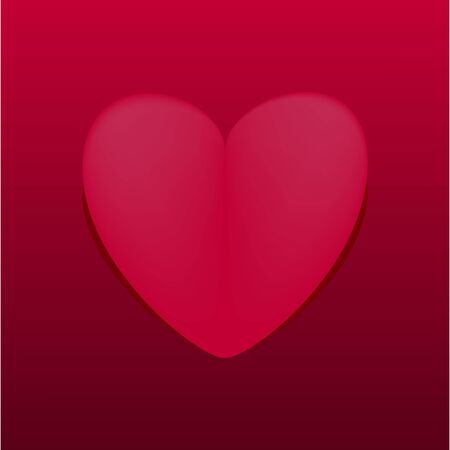 red love heart symbol, romantic backgroundのイラスト素材