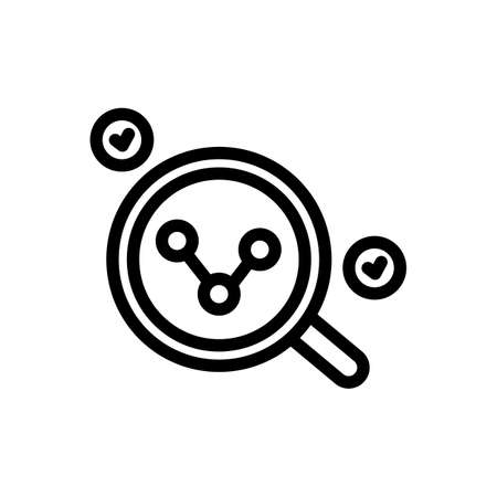 data analytic symbol line icon, Vector Illustrationのイラスト素材