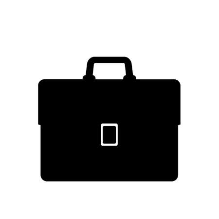 briefcase symbols flat black icon vector illustrationのイラスト素材