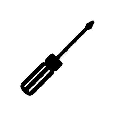 key workshop symbol flat black line icon, Vector Illustrationのイラスト素材