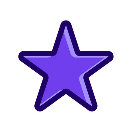 star symbol purple icon vector illustrationのイラスト素材