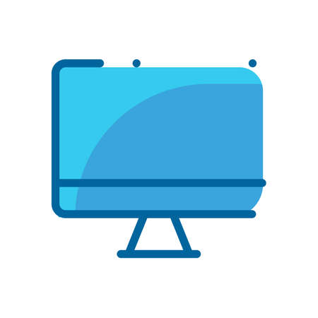 medal blue flat icon isolated on white backgroundのイラスト素材